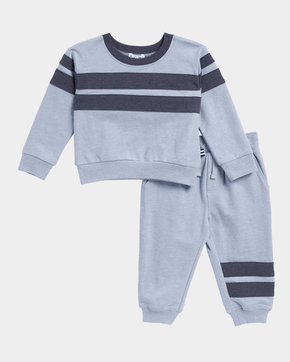 Boy's Up In The Clouds Sweatshirt & Joggers Set, Size 12M-12
